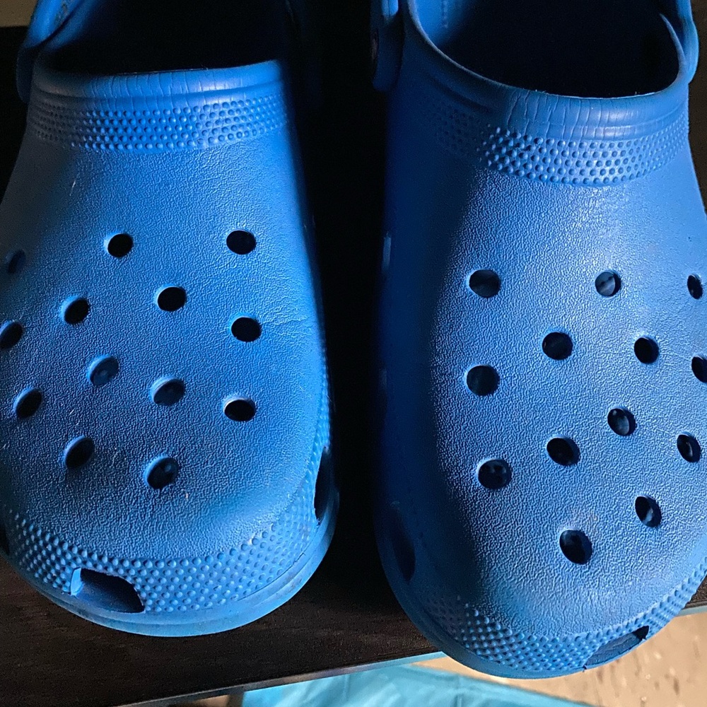 Mens blue crocs